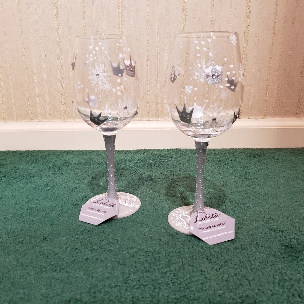 SOLD - "LOLITA" COLLECTIBLE WINE GLASSES